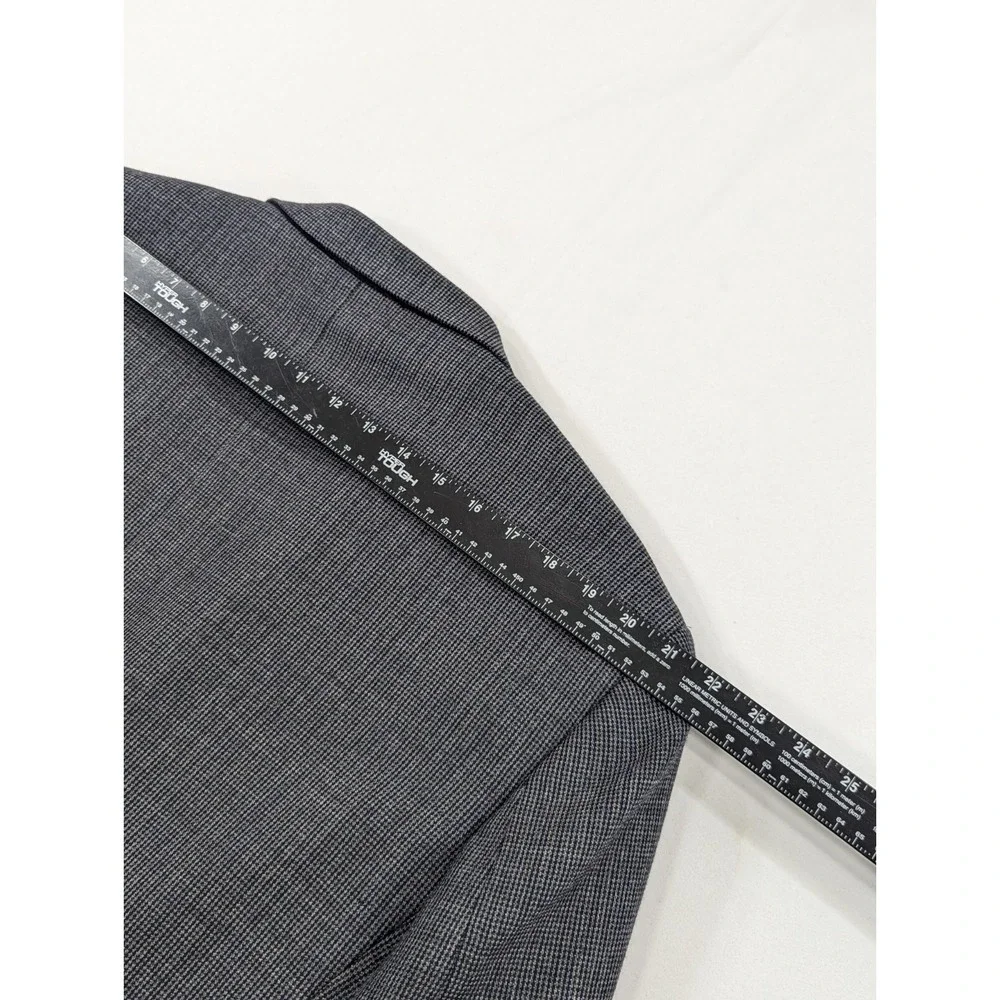 Chaps Ralph Lauren Blazer Suit‎ Jacket Soft Wool Birdseye Blue 48L *Small Hole